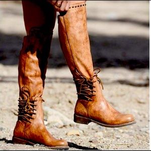 NWT Bed Stu Cobbler Loxley Leather Knee High Boots Size 6.5